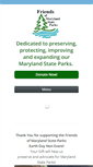 Mobile Screenshot of friendsofmdparks.org